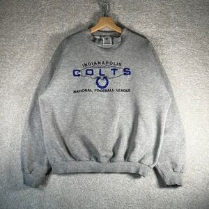 Vintage 90s Indianapolis colts logo athletic grey crewneck sweatshirt
